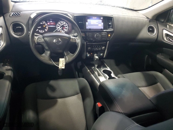 2017 Nissan Pathfinder S with VIN 5N1DR2MN6HC663703, listed as a Copart auction lot 46042195 with 92,515 mi miles and Salvage Title. Bid and sale history available at carsss.com. Image 8.