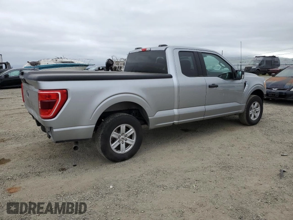 2021 Ford F-150 XL with VIN 1FTEX1CB2MKE77401, listed as a Copart auction lot 52754445 with 87,029 mi miles and Salvage title. Bid and sale history available at DreamBid. Image 3.
