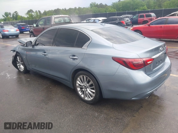 2020 Infiniti Q50 Luxe with VIN JN1EV7APXLM205739, listed as a IAAI auction lot 42084427 with 122,135 mi miles and . Bid and sale history available at DreamBid. Image 3.
