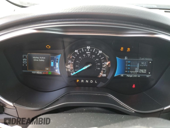 2019 Ford Fusion Hybrid Titanium with VIN 3FA6P0RU0KR144636, listed as a Copart auction lot 44357323 with 100,146 mi miles. Bid and sale history available at carsss.com. Image 9.