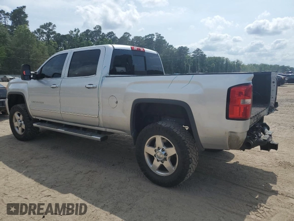 2015 GMC Sierra 2500HD Denali z VIN 1GT120E84FF118006, wystawiony jako Copart lot #57758415 z przebiegiem 190 147 mil mil oraz Szkoda całkowita • Salvage title. Historia ofert i sprzedaży dostępna na DreamBid. Obrazek 2.