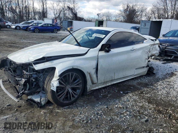 2017 Infiniti Q60 Premium with VIN JN1CV7EL4HM320732, listed as a Copart auction lot 85926524 with 83,261 mi miles and Salvage title. Bid and sale history available at DreamBid. Image 1.