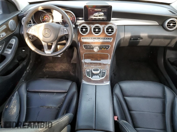 2017 Mercedes-Benz C 300 with VIN WDDWF4KB5HR232055, listed as a Copart auction lot 52674055 with 124,598 mi miles and Salvage Title. Bid and sale history available at DreamBid. Image 8.