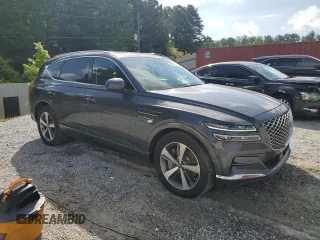 2023 Genesis GV80 with VIN KMUHBDSB4PU107507, listed as a Copart auction lot 54907715 with 89,970 mi miles and Salvage title. Bid and sale history available at DreamBid. Image 4.
