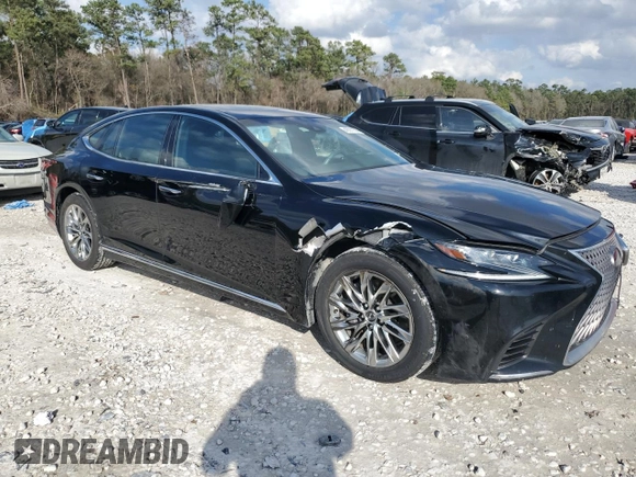 2018 Lexus LS 500 with VIN JTHB51FF6J5004309, listed as a Copart auction lot 43911335 with 95,668 mi miles and Clean title. Bid and sale history available at DreamBid. Image 4.