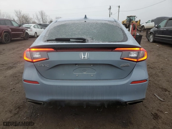 2024 Honda Civic Hatchback Sport Touring with VIN 19XFL1H87RE026391, listed as a Copart auction lot 85257484 with 9,780 mi miles and Salvage Title. Bid and sale history available at carsss.com. Image 6.