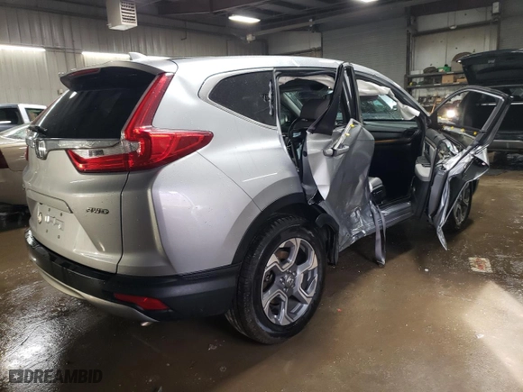 2019 Honda CR-V EX-L with VIN 7FARW2H81KE020360, listed as a Copart auction lot 47253635 with 76,392 mi miles and Salvage Title. Bid and sale history available at carsss.com. Image 3.