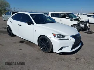 2015 Lexus IS 250 with VIN JTHBF1D25F5056907, listed as a IAAI auction lot 41348874 with 246,372 mi miles and . Bid and sale history available at carsss.com. Image 1.