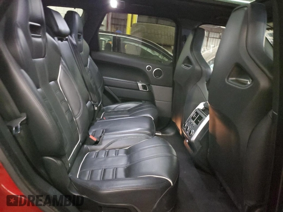2016 Land Rover Range Rover Sport SVR with VIN SALWZ2EFXGA123133, listed as a Copart auction lot 89399755 with 80,768 mi miles and Salvage title. Bid and sale history available at DreamBid. Image 11.