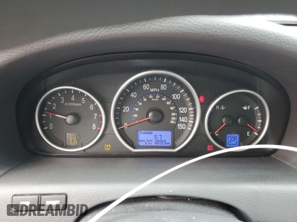 2007 Hyundai Veracruz GLS with VIN KM8NU13C67U019091, listed as a Copart auction lot 43911925 with 201,895 mi miles and Salvage title. Bid and sale history available at DreamBid. Image 9.