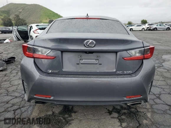 2015 Lexus RC 350 F Sport with VIN JTHHE5BC7F5007529, listed as a Copart auction lot 51106915 with 108,008 mi miles and Salvage title. Bid and sale history available at DreamBid. Image 6.