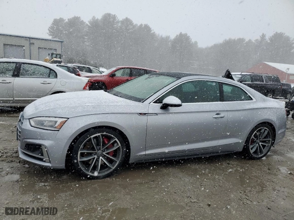 2018 Audi S5 Coupe Prestige with VIN WAUR4AF53JA077491, listed as a Copart auction lot 40217344 with 63,305 mi miles. Bid and sale history available at carsss.com. Image 1.