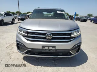 2022 Volkswagen Atlas 3.6L V6 SEL R-Line with VIN 1V2AR2CA2NC505987, listed as a Copart auction lot 61522024 with 57,703 mi miles and Salvage Title. Bid and sale history available at carsss.com. Image 5.