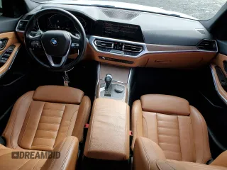 2021 BMW 3 Series 330i with VIN 3MW5R1J05M8B48878, listed as a Copart auction lot 47540515 with 53,516 mi miles and Salvage Title. Bid and sale history available at carsss.com. Image 8.