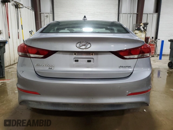 2017 Hyundai Elantra SE with VIN 5NPD74LF8HH210770, listed as a Copart auction lot 55426955 with 133,073 mi miles and Salvage Title. Bid and sale history available at DreamBid. Image 6.