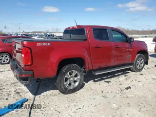 2019 Chevrolet Colorado 4WD Z71 with VIN 1GCGTDEN7K1106007, listed as a Copart auction lot 53304245 with 52,693 mi miles and Salvage title. Bid and sale history available at DreamBid. Image 3.