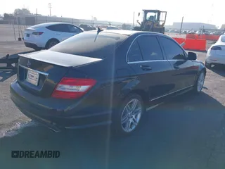 2009 Mercedes-Benz C-Class 3.5L Sport with VIN WDDGF56XX9F212032, listed as a IAAI auction lot 41635173 with 54,565 mi miles. Bid and sale history available at carsss.com. Image 4.