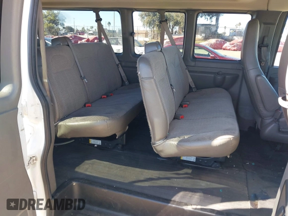 2019 Chevrolet Express Passenger LS with VIN 1GAZGNFP5K1278693, listed as a IAAI auction lot 41299257 with 134,845 mi miles and . Bid and sale history available at DreamBid. Image 8.