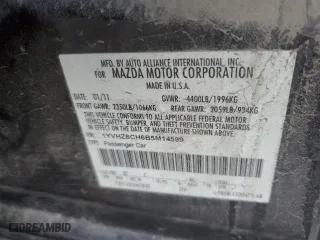 2011 Mazda Mazda6 i Touring with VIN 1YVHZ8CH6B5M14599, listed as a Copart auction lot 86795684 with 140,722 mi miles and Salvage Title. Bid and sale history available at carsss.com. Image 12.