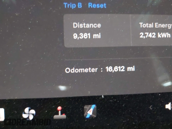 2023 Tesla Model 3 with VIN 5YJ3E1EAXPF669538, listed as a IAAI auction lot 40329679 with 16,612 mi miles and . Bid and sale history available at DreamBid. Image 14.