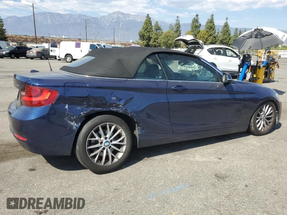 2016 BMW 2 Series 228i with VIN WBA1K9C52GV322739, listed as a Copart auction lot 73714944 with 132,853 mi miles and Salvage Title. Bid and sale history available at carsss.com. Image 3.
