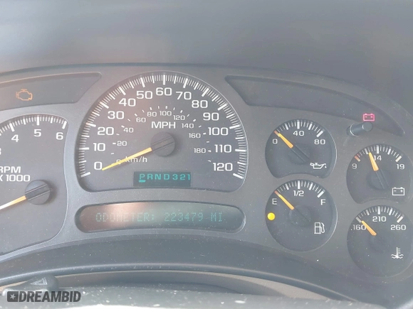 2003 Chevrolet Tahoe Z71 with VIN 1GNEK13T53R109296, listed as a IAAI auction lot 41659341 with 223,479 mi miles. Bid and sale history available at carsss.com. Image 7.