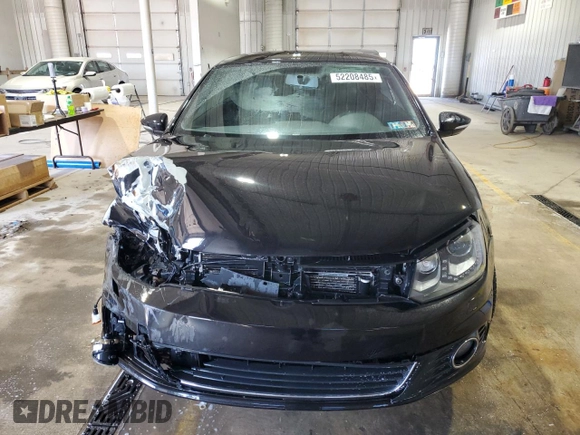 2014 Volkswagen Eos Komfort with VIN WVWBW8AH8EV000316, listed as a Copart auction lot 52208485 with 124,338 mi miles and Salvage Title. Bid and sale history available at DreamBid. Image 5.