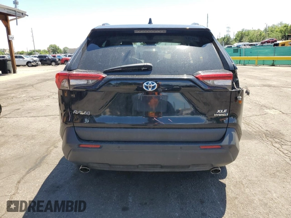 2021 Toyota RAV4 Hybrid LE with VIN 2T3B6RFVXMW028517, listed as a Copart auction lot 61558755 with 136,330 mi miles and Salvage title. Bid and sale history available at DreamBid. Image 6.