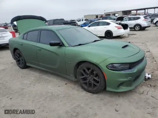 2019 Dodge Charger R/T with VIN 2C3CDXCTXKH633124, listed as a Copart auction lot 43935055 with 106,184 mi miles and Salvage Title. Bid and sale history available at carsss.com. Image 4.