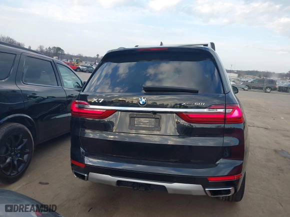2019 BMW X7 xDrive50i with VIN 5UXCX4C51KLS36907, listed as a IAAI auction lot 41525923 with 75,791 mi miles. Bid and sale history available at carsss.com. Image 16.