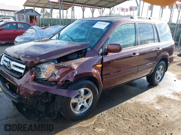 2007 Honda Pilot EX-L with VIN 5FNYF18647B004936, listed as a IAAI auction lot 41656465 with 225,580 mi miles and . Bid and sale history available at DreamBid. Image 2.