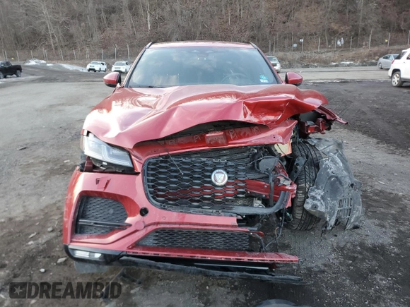 2023 Jaguar F-Pace S with VIN SADCJ2EX9PA712110, listed as a Copart auction lot 42532055 with 18,990 mi miles and Salvage title. Bid and sale history available at DreamBid. Image 5.