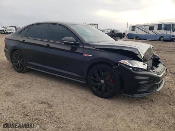 2020 Volkswagen Jetta GLI S with VIN 3VW6T7BU9LM038268, listed as a Copart auction lot 44726645 with 43,462 mi miles and Salvage Title. Bid and sale history available at carsss.com. Image 4.