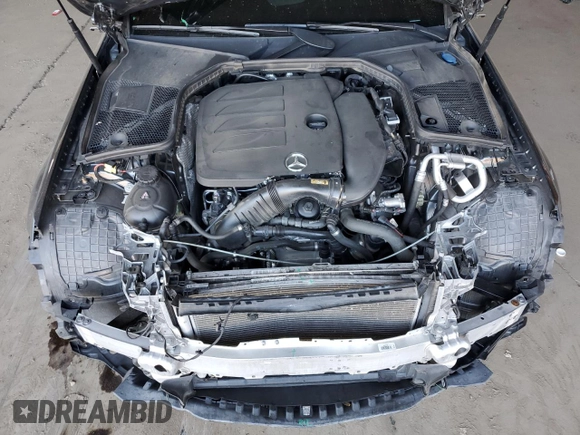 2020 Mercedes-Benz C 300 with VIN W1KWF8DB9LR589736, listed as a Copart auction lot 61863365 with 53,490 mi miles and Salvage title. Bid and sale history available at DreamBid. Image 11.