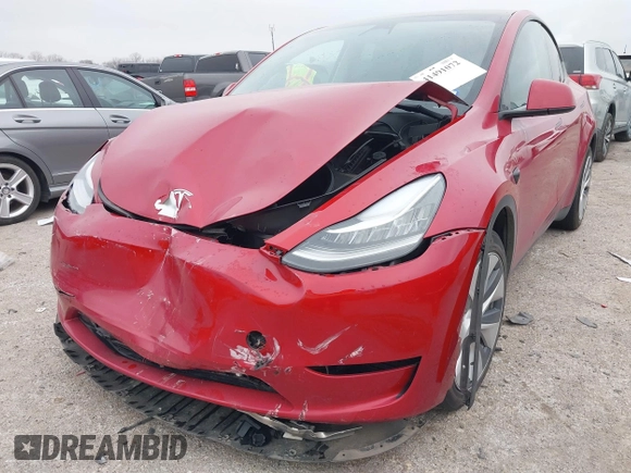 2023 Tesla Model Y Long Range with VIN 7SAYGDEE6PA027497, listed as a IAAI auction lot 41491072 with 24,962 mi miles and . Bid and sale history available at DreamBid. Image 6.