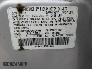 2013 Infiniti M37 with VIN JN1BY1AR7DM604599, listed as a Copart auction lot 71824994 with 0 mi miles and Salvage Title. Bid and sale history available at carsss.com. Image 14.