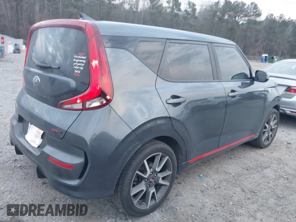 2020 Kia Soul GT-Line with VIN KNDJ63AU2L7075381, listed as a IAAI auction lot 41463188 with 66,188 mi miles. Bid and sale history available at carsss.com. Image 4.