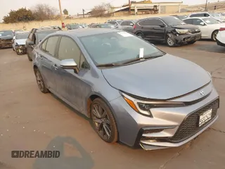 2023 Toyota Corolla Hybrid LE with VIN JTDBCMFE6P3002578, listed as a IAAI auction lot 41275201 with 34,263 mi miles. Bid and sale history available at carsss.com. Image 1.