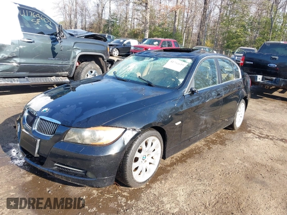 2006 BMW 3 Series 330xi with VIN WBAVD33546KV67597, listed as a IAAI auction lot 41754619 with 1 mi miles. Bid and sale history available at carsss.com. Image 2.