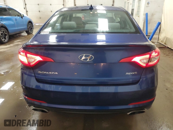 2016 Hyundai Sonata Sport with VIN 5NPE34AFXGH295077, listed as a Copart auction lot 44036075 with 90,396 mi miles and Clean Title. Bid and sale history available at DreamBid. Image 6.