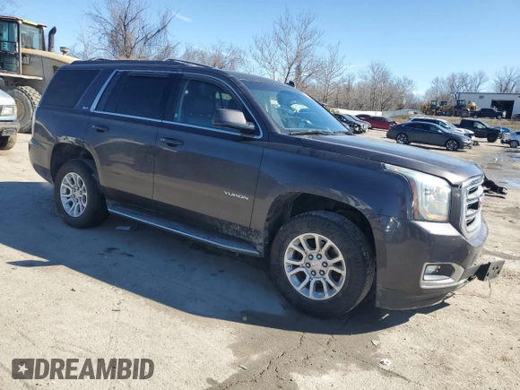 2015 GMC Yukon SLT with VIN 1GKS2BKC8FR232912, listed as a Copart auction lot 46548385 with 221,353 mi miles and Salvage Title. Bid and sale history available at carsss.com. Image 4.