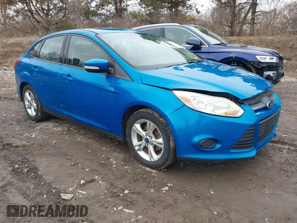 2013 Ford Focus SE with VIN 1FADP3F22DL305081, listed as a IAAI auction lot 41749888 with 117,480 mi miles. Bid and sale history available at carsss.com. Image 1.