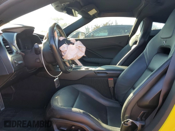 2017 Chevrolet Corvette Grand Sport 2LT with VIN 1G1YY2D71H5100758, listed as a Copart auction lot 46298855 with 25,501 mi miles and Salvage Title. Bid and sale history available at carsss.com. Image 7.