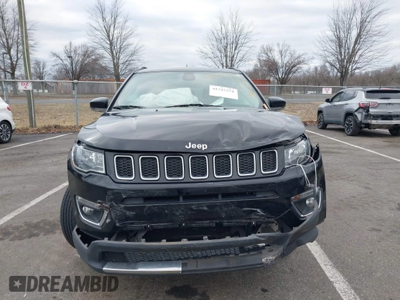 2018 Jeep Compass Limited with VIN 3C4NJDCB8JT307296, listed as a IAAI auction lot 41747374 with 110,499 mi miles. Bid and sale history available at carsss.com. Image 6.