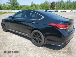 2017 Genesis G80 Ultimate z VIN KMHGN4JF8HU214213, wystawiony jako Copart lot #60082845 z przebiegiem 110 047 mil mil oraz Szkoda całkowita • Salvage title. Historia ofert i sprzedaży dostępna na DreamBid. Obrazek 2.