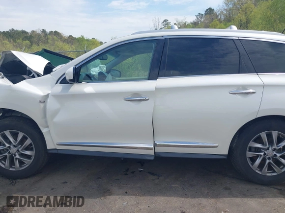 2015 Infiniti QX60 with VIN 5N1AL0MN4FC500411, listed as a IAAI auction lot 41877149 with 118,306 mi miles and . Bid and sale history available at DreamBid. Image 14.