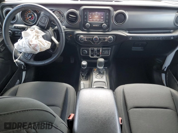 2021 Jeep Wrangler Unlimited Willys with VIN 1C4HJXDG3MW752441, listed as a Copart auction lot 55881925 with 61,751 mi miles and Salvage title. Bid and sale history available at DreamBid. Image 8.