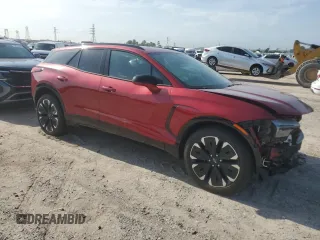 2024 Chevrolet Blazer EV eAWD RS z VIN 3GNKDCRJ4RS164939, wystawiony jako Copart lot #56317195 z przebiegiem 2020 mil mil oraz Szkody całkowita. Historia ofert i sprzedaży dostępna na DreamBid. Obrazek 4.