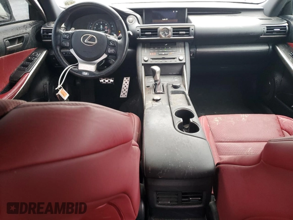 2020 Lexus IS 350 F Sport with VIN JTHGZ1E2XL5018242, listed as a Copart auction lot 51937885 with Not Provided miles and Salvage Title. Bid and sale history available at DreamBid. Image 8.