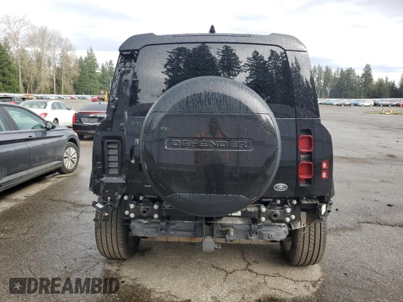 2020 Land Rover Defender HSE with VIN SALE9EEU6L2025605, listed as a Copart auction lot 50646375 with 37,846 mi miles and Salvage title. Bid and sale history available at DreamBid. Image 6.